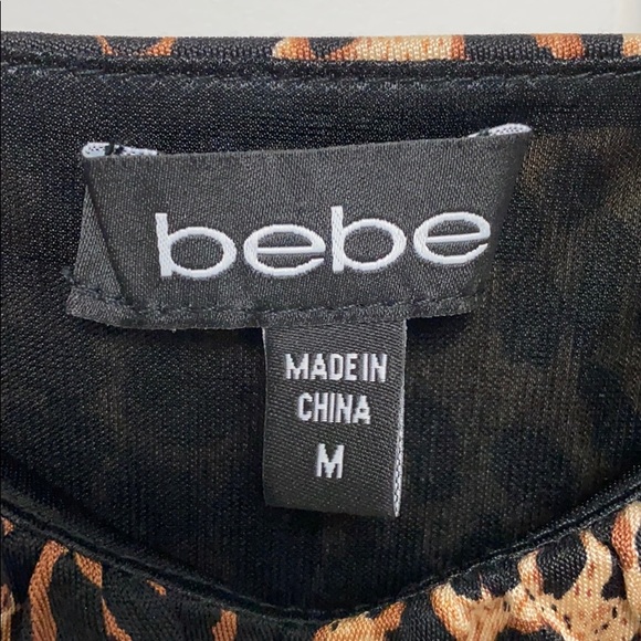 BEBE Cheetah Print Dress - Picture 3 of 5